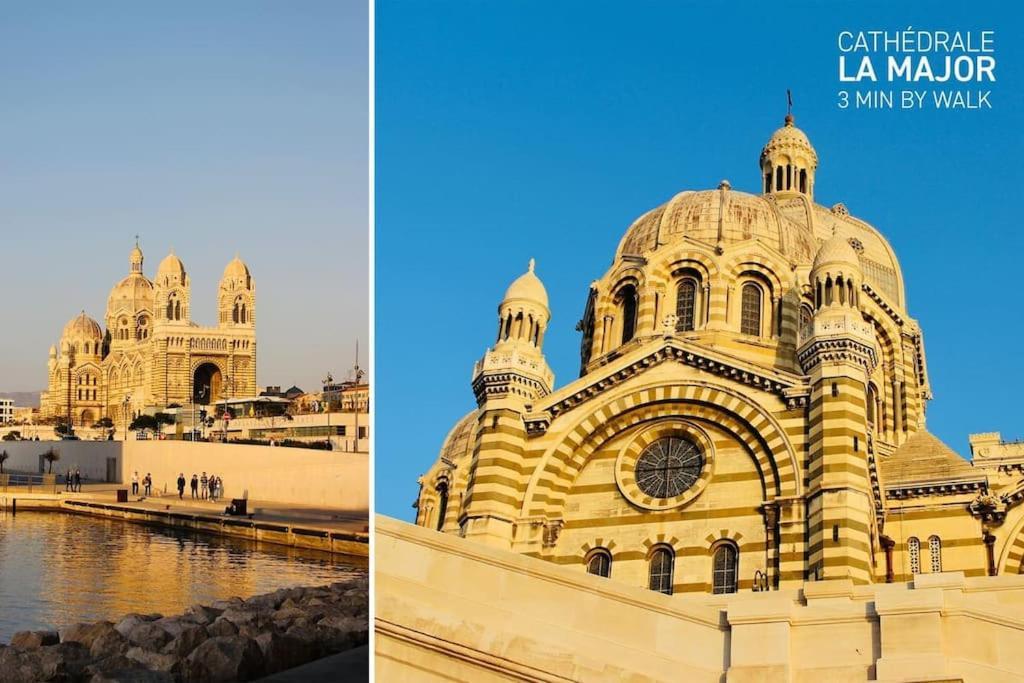 Rare Appart 2 Chambres En Duplex Design Au Panier Marseille Kültér fotó