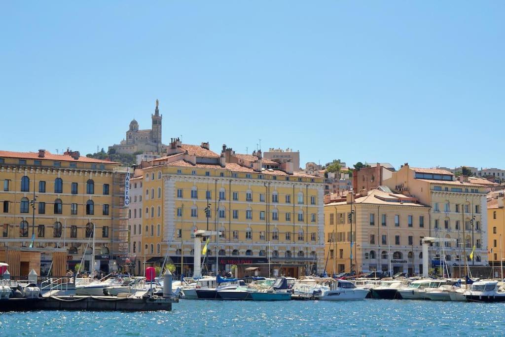 Rare Appart 2 Chambres En Duplex Design Au Panier Marseille Kültér fotó